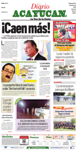 Domingo 20 de Noviembre de 2016