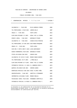 plan 2015 - Facultad de Derecho