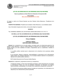 Ley de los Derechos de las Personas Adultas Mayores