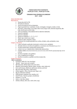 temarios admision 2017 - Unidad Educativa Pasionista