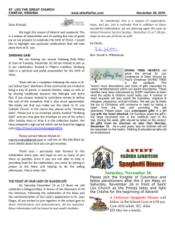 November 20, 2016 - St. Leo the Great Catholic Church | Fairfax