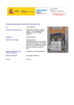 Ficha de producto notificado