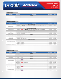 LA GU&Iacute;A - Acdelco