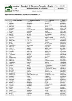 La Rioja de Gobierno Consejer&iacute;a de Educaci&oacute;n, Formaci&oacute;n y Empleo