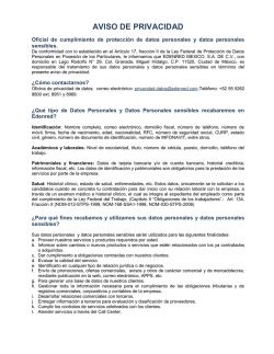 aviso de privacidad
