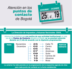 Atenci&oacute;n en los puntos de contacto de Bogot&aacute;