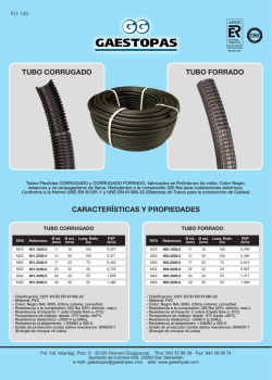 tubo corrugado caracter&iacute;sticas y propiedades tubo forrado
