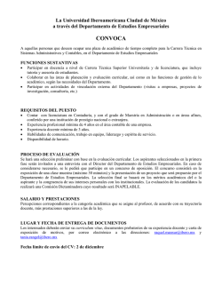 convoca - Universidad Iberoamericana