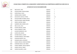 B1 listados falta documentaci&oacute;n.