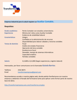 28-11-2016 al: 15-12-2016 Auxiliar Contable Q.4000