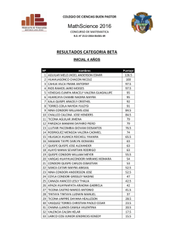 Inicial y Primaria - Buen Pastor Colegio de Ciencias