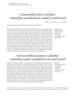 Neoparamilitarismo en colombia