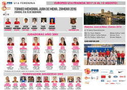 Convocatoria U16F