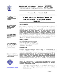 anticipos de remanentes en sociedades y asociaciones civiles
