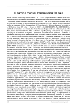 el camino manual transmission for sale