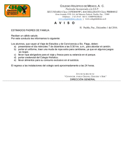 aviso - Alumnos