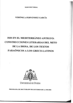III. Isis cuidadora, madre y proveedora del alimento
