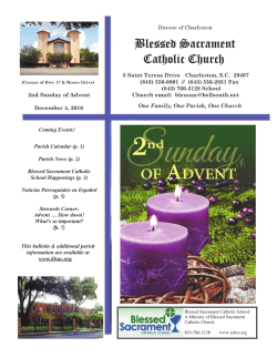 Bulletins - Blessed Sacrament Catholic Church