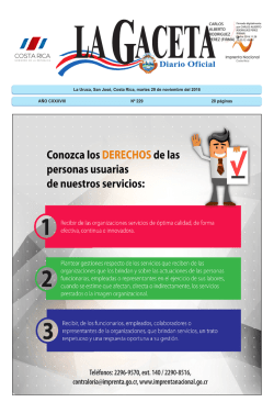 LA GACETA N&deg; 229 de la fecha 29 11 2016