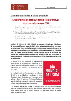 1-12-2016 Los dentistas pueden ayudar a detectar nuevos casos de