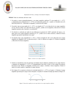 TALLER UNIFICADO DE ELECTROMAGNETISMO