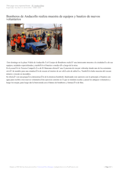 Bomberos de Andacollo realiza muestra de equipos