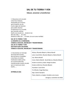 SAL DE TU TIERRA Y VEN