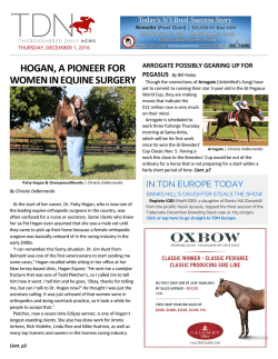 TDN America - Thoroughbred Daily News