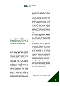 la cesi&oacute;n ilegal de trabajadores centra el foro aranzadi social