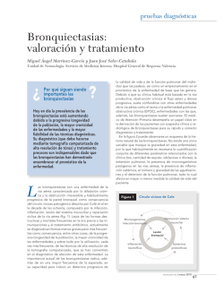 Bronquiectasias. Valoraci&oacute;n y Tratamiento (PDF Available)
