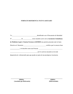 FORMATO REFERENCIA NUEVO ASOCIADO