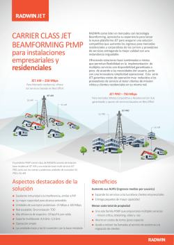 CARRIER CLASS JET BEAMFORMING PtMP