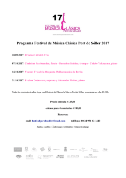 Programa Festival 2017