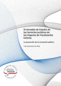 III Jornadas de Estudio de los Servicios Jur&iacute;dicos de los Organos de
