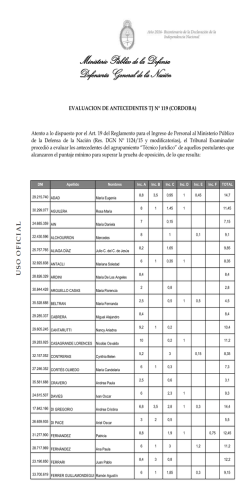 Ministerio P&uacute;blico de la Defensa Defensor&iacute;a General de la Naci&oacute;n
