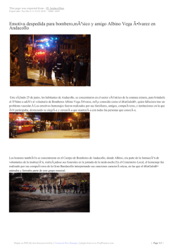 Emotiva despedida para bombero,m&Atilde;&ordm;sico y amigo