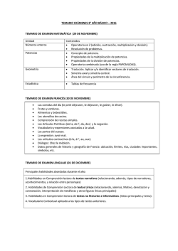 Octavo B&aacute;sico