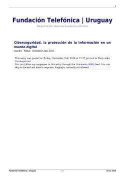 Fundaci&oacute;n Telef&oacute;nica | Uruguay