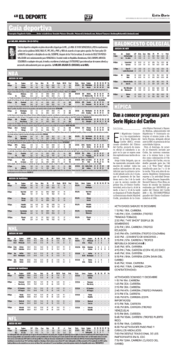 Gu&iacute;a deportiva