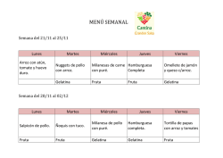 MEN&Uacute; SEMANAL