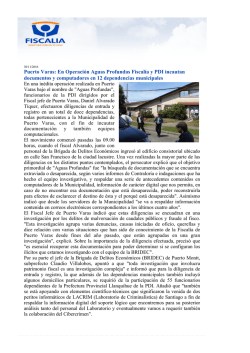 Puerto Varas: En Operaci&oacute;n Aguas Profundas