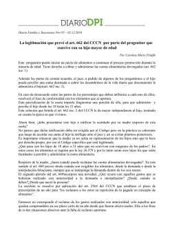 La legitimaci&oacute;n que prev&eacute; el art. 662 del CCCN por parte del