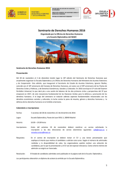 Seminario de Derechos Humanos 2016