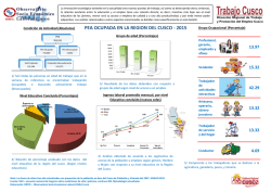 pea ocupada en la region del cusco - 2015
