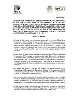 1 cg/327/2016 acuerdo que propone la comisi&oacute;n especial del