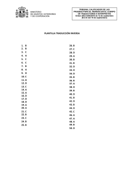 plantilla inversa - Ministerio de Asuntos Exteriores y de Cooperaci&oacute;n