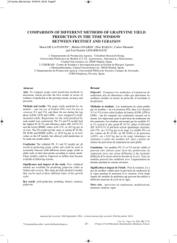 Comparison of different methods of grapevine yield prediction in the