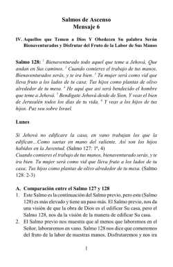 Salmos de Ascenso Mensaje 6