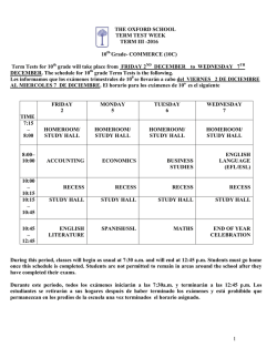 10c exam schedule and study guide for term iii