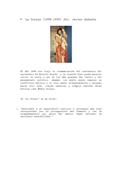 Dir. Javier Sabadie - Vaiv&eacute;n Producciones